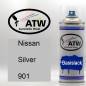 Preview: Nissan, Silver, 901: 400ml Sprühdose, von ATW Autoteile West.