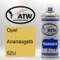 Preview: Opel, Ananasgelb, 52U: 400ml Sprühdose, von ATW Autoteile West.