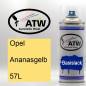 Preview: Opel, Ananasgelb, 57L: 400ml Sprühdose, von ATW Autoteile West.