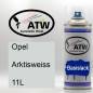 Preview: Opel, Arktisweiss, 11L: 400ml Sprühdose, von ATW Autoteile West.