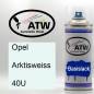 Preview: Opel, Arktisweiss, 40U: 400ml Sprühdose, von ATW Autoteile West.