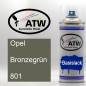 Preview: Opel, Bronzegrün, 801: 400ml Sprühdose, von ATW Autoteile West.