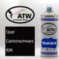 Preview: Opel, Carbonschwarz, 826: 400ml Sprühdose, von ATW Autoteile West.