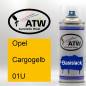 Preview: Opel, Cargogelb, 01U: 400ml Sprühdose, von ATW Autoteile West.