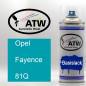 Preview: Opel, Fayence, 81Q: 400ml Sprühdose, von ATW Autoteile West.