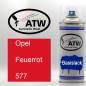 Preview: Opel, Feuerrot, 577: 400ml Sprühdose, von ATW Autoteile West.