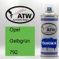 Preview: Opel, Gelbgrün, 792: 400ml Sprühdose, von ATW Autoteile West.