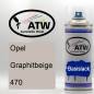 Preview: Opel, Graphitbeige, 470: 400ml Sprühdose, von ATW Autoteile West.