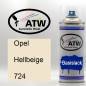 Preview: Opel, Hellbeige, 724: 400ml Sprühdose, von ATW Autoteile West.