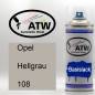 Preview: Opel, Hellgrau, 108: 400ml Sprühdose, von ATW Autoteile West.