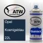 Preview: Opel, Koenigsblau, 22L: 400ml Sprühdose, von ATW Autoteile West.