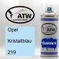 Preview: Opel, Kristallblau, 219: 400ml Sprühdose, von ATW Autoteile West.