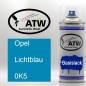 Preview: Opel, Lichtblau, 0K5: 400ml Sprühdose, von ATW Autoteile West.