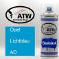 Preview: Opel, Lichtblau, AD: 400ml Sprühdose, von ATW Autoteile West.