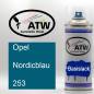Preview: Opel, Nordicblau, 253: 400ml Sprühdose, von ATW Autoteile West.