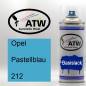 Preview: Opel, Pastellblau, 212: 400ml Sprühdose, von ATW Autoteile West.