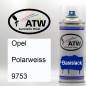 Preview: Opel, Polarweiss, 9753: 400ml Sprühdose, von ATW Autoteile West.