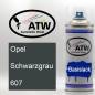 Preview: Opel, Schwarzgrau, 607: 400ml Sprühdose, von ATW Autoteile West.