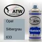 Preview: Opel, Silbergrau, 633: 400ml Sprühdose, von ATW Autoteile West.