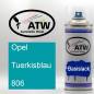 Preview: Opel, Tuerkisblau, 806: 400ml Sprühdose, von ATW Autoteile West.