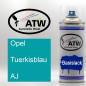 Preview: Opel, Tuerkisblau, AJ: 400ml Sprühdose, von ATW Autoteile West.