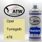 Preview: Opel, Tunisgelb, 478: 400ml Sprühdose, von ATW Autoteile West.