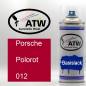 Preview: Porsche, Polorot, 012: 400ml Sprühdose, von ATW Autoteile West.