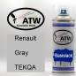 Preview: Renault, Gray, TEKQA: 400ml Sprühdose, von ATW Autoteile West.