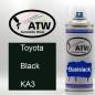 Preview: Toyota, Black, KA3: 400ml Sprühdose, von ATW Autoteile West.