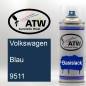 Preview: Volkswagen, Blau, 9511: 400ml Sprühdose, von ATW Autoteile West.