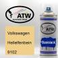 Preview: Volkswagen, Hellelfenbein, 9102: 400ml Sprühdose, von ATW Autoteile West.