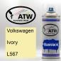 Preview: Volkswagen, Ivory, L567: 400ml Sprühdose, von ATW Autoteile West.