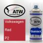 Preview: Volkswagen, Red, P2: 400ml Sprühdose, von ATW Autoteile West.