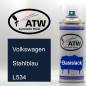 Preview: Volkswagen, Stahlblau, L534: 400ml Sprühdose, von ATW Autoteile West.