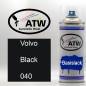 Preview: Volvo, Black, 040: 400ml Sprühdose, von ATW Autoteile West.