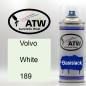 Preview: Volvo, White, 189: 400ml Sprühdose, von ATW Autoteile West.