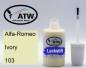 Preview: Alfa-Romeo, Ivory, 103: 20ml Lackstift, von ATW Autoteile West.