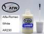 Preview: Alfa-Romeo, White, AR230: 20ml Lackstift, von ATW Autoteile West.