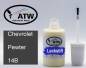 Preview: Chevrolet, Pewter, 14B: 20ml Lackstift, von ATW Autoteile West.