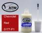 Preview: Chevrolet, Red, 0177-P1: 20ml Lackstift, von ATW Autoteile West.