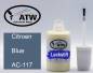 Preview: Citroen, Blue, AC-117: 20ml Lackstift, von ATW Autoteile West.