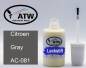 Preview: Citroen, Gray, AC-081: 20ml Lackstift, von ATW Autoteile West.