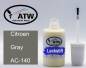 Preview: Citroen, Gray, AC-140: 20ml Lackstift, von ATW Autoteile West.