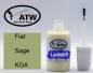 Preview: Fiat, Sage, KGA: 20ml Lackstift, von ATW Autoteile West.