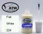 Preview: Fiat, White, 224: 20ml Lackstift, von ATW Autoteile West.