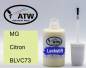 Preview: MG, Citron, BLVC73: 20ml Lackstift, von ATW Autoteile West.