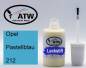 Preview: Opel, Pastellblau, 212: 20ml Lackstift, von ATW Autoteile West.