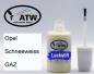 Preview: Opel, Schneeweiss, GAZ: 20ml Lackstift, von ATW Autoteile West.