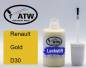 Preview: Renault, Gold, D30: 20ml Lackstift, von ATW Autoteile West.