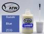 Preview: Suzuki, Blue, ZCG: 20ml Lackstift, von ATW Autoteile West.